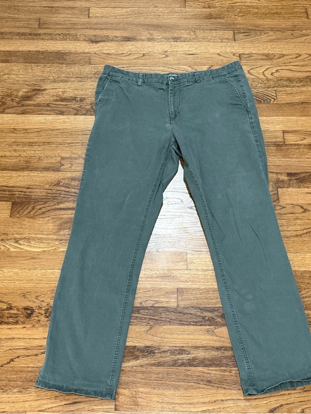 Hawker Rye Men's Olive Chino Cotten Pants Relaxed Fit Straight 40x36